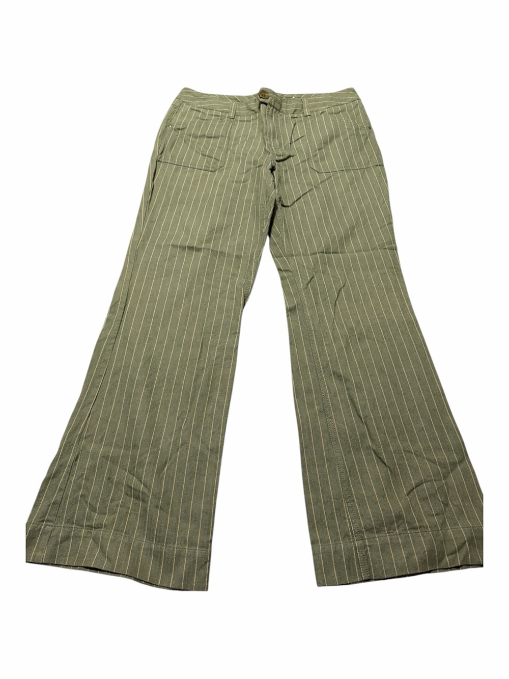 Army Green Wide Leg Pin Stripe Trousers Women’s Plus Size 16 Office Work